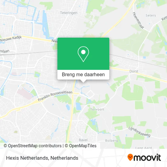 Hexis Netherlands kaart