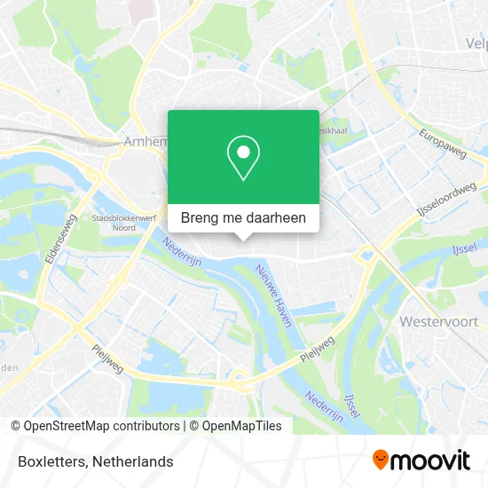 Boxletters kaart