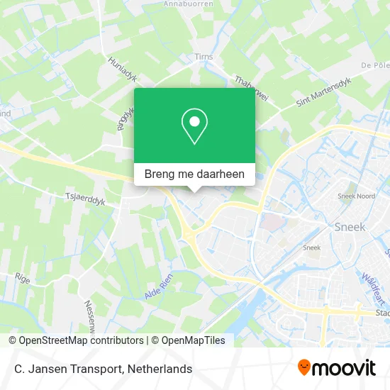 C. Jansen Transport kaart