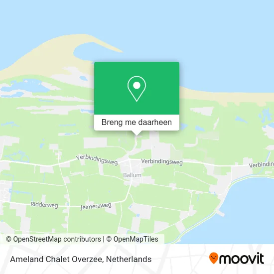 Ameland Chalet Overzee kaart