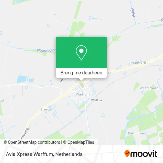 Avia Xpress Warffum kaart