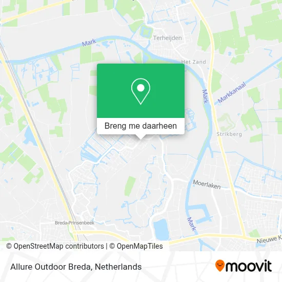 Allure Outdoor Breda kaart