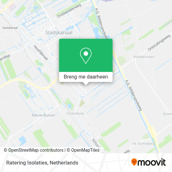 Ratering Isolaties kaart