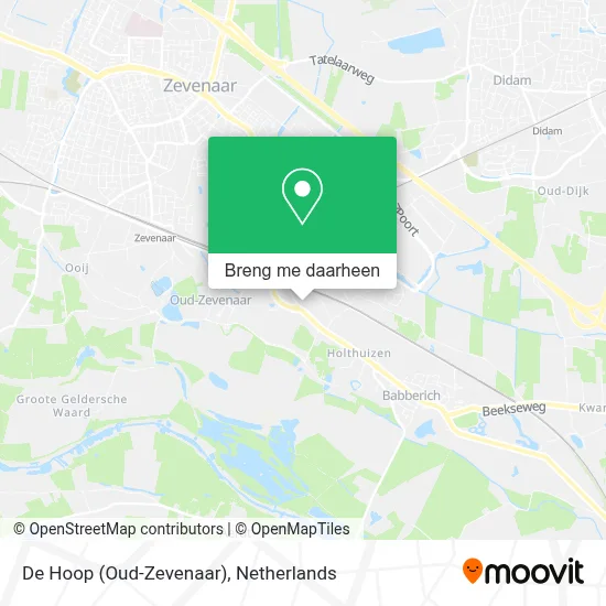 De Hoop (Oud-Zevenaar) kaart