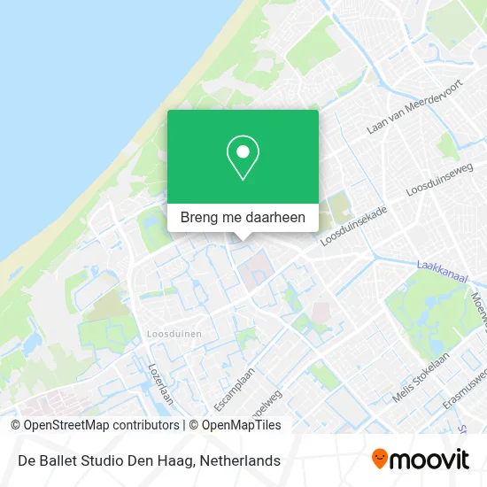 De Ballet Studio Den Haag kaart