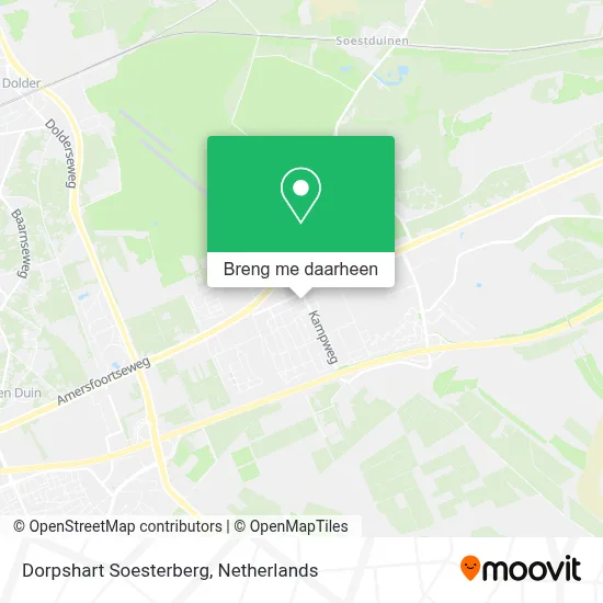 Dorpshart Soesterberg kaart