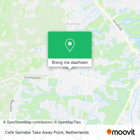 Café Samabe Take Away Point kaart