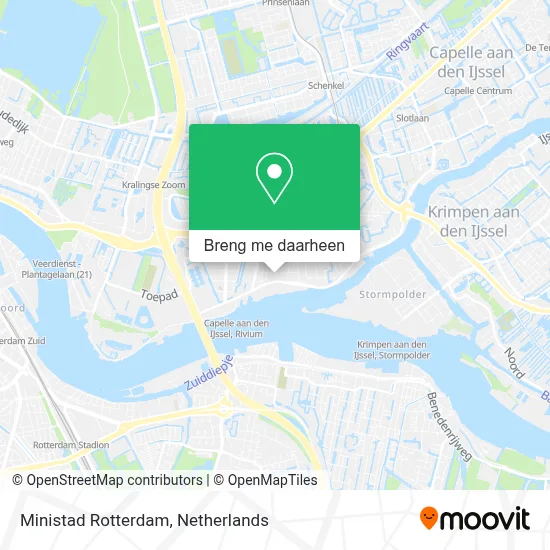 Ministad Rotterdam kaart