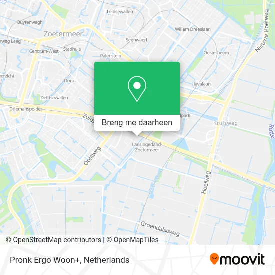 Pronk Ergo Woon+ kaart