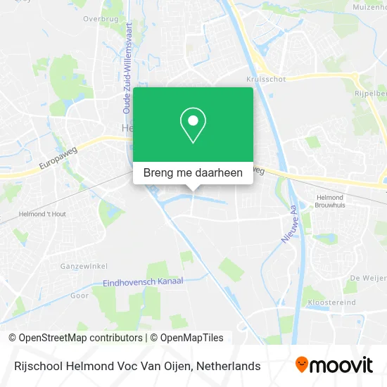 Rijschool Helmond Voc Van Oijen kaart