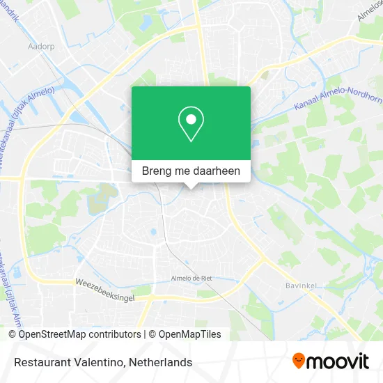Restaurant Valentino kaart