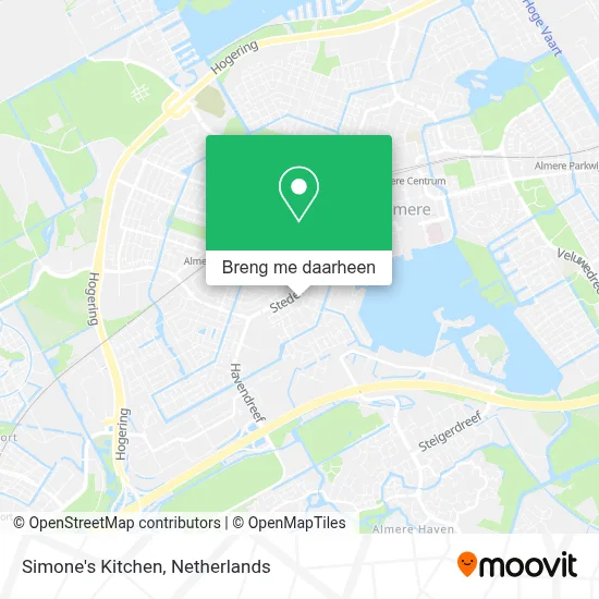 Simone's Kitchen kaart