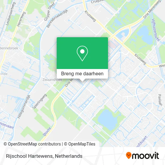Rijschool Hartewens kaart