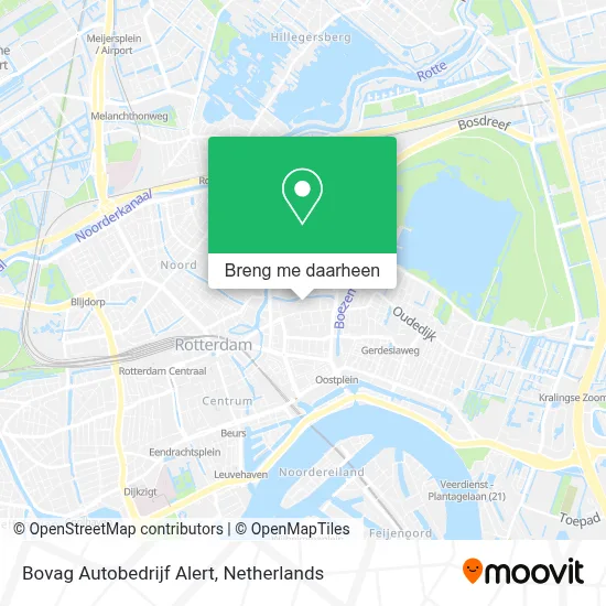 Bovag Autobedrijf Alert kaart