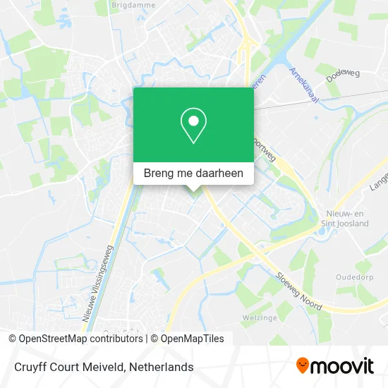 Cruyff Court Meiveld kaart