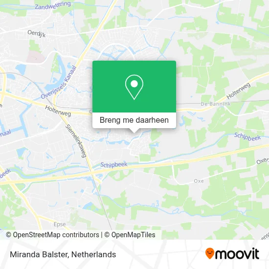Miranda Balster kaart