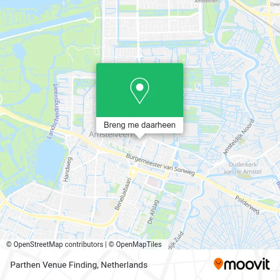 Parthen Venue Finding kaart