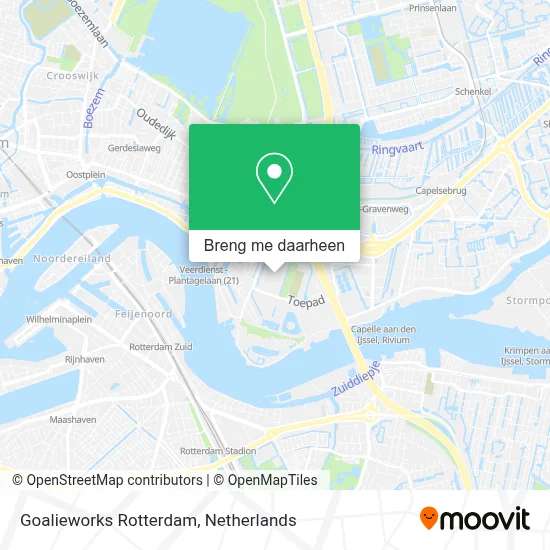 Goalieworks Rotterdam kaart