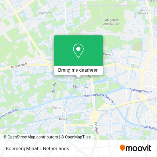 Boerderij Minahi kaart