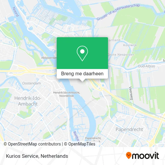 Kurios Service kaart