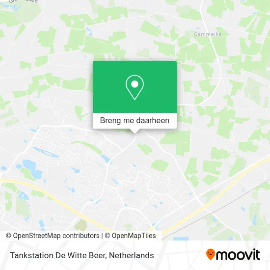 Tankstation De Witte Beer kaart