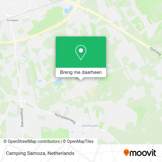 Camping Samoza kaart