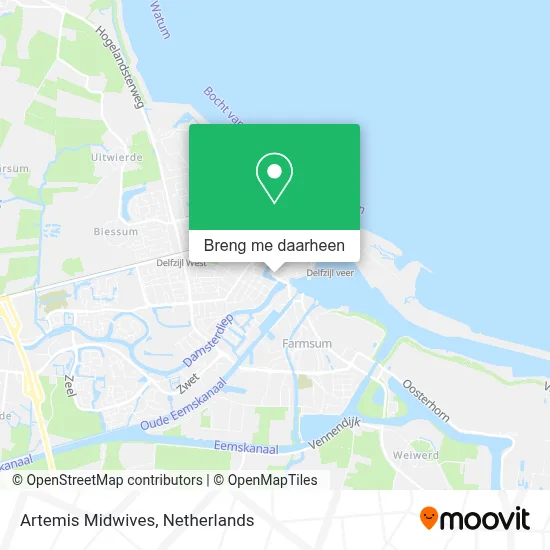 Artemis Midwives kaart