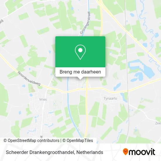 Scheerder Drankengroothandel kaart