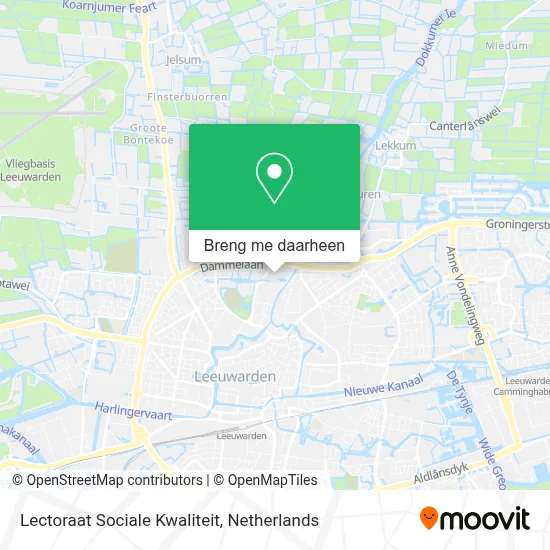 Lectoraat Sociale Kwaliteit kaart