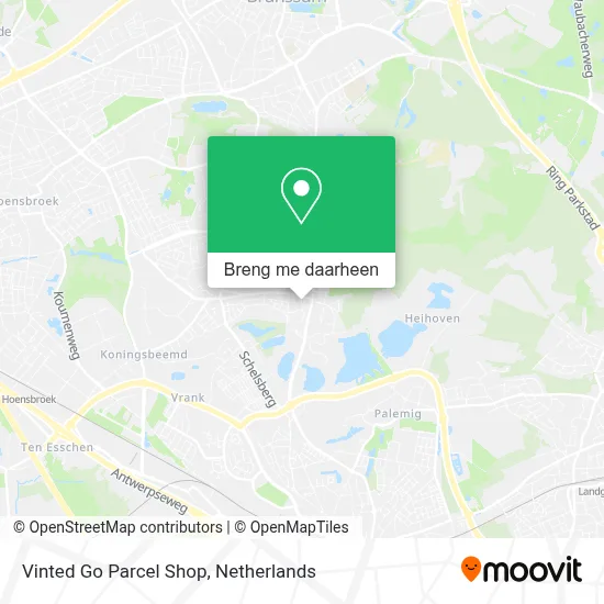 Vinted Go Parcel Shop kaart