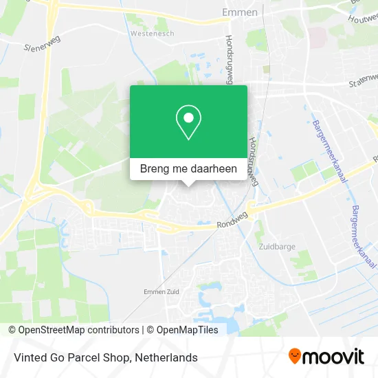 Vinted Go Parcel Shop kaart