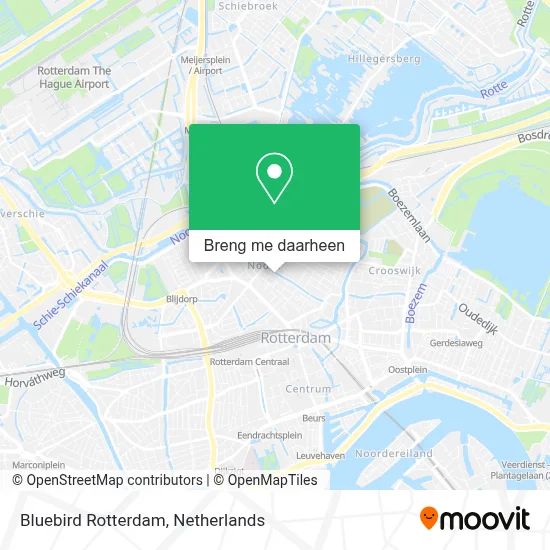 Bluebird Rotterdam kaart