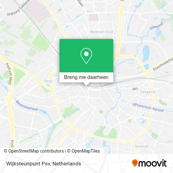 Wijksteunpunt Psv kaart