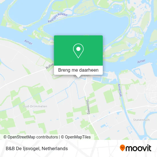 B&B De Ijsvogel kaart