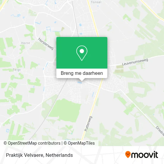 Praktijk Velvaere kaart
