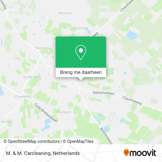 M. & M. Carcleaning kaart