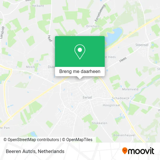 Beeren Auto's kaart