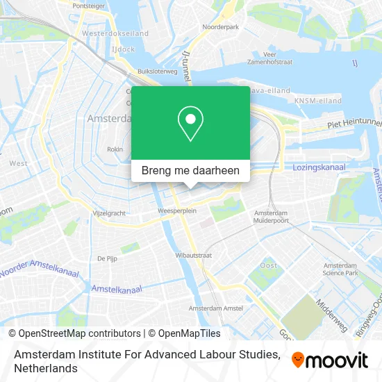 Amsterdam Institute For Advanced Labour Studies kaart
