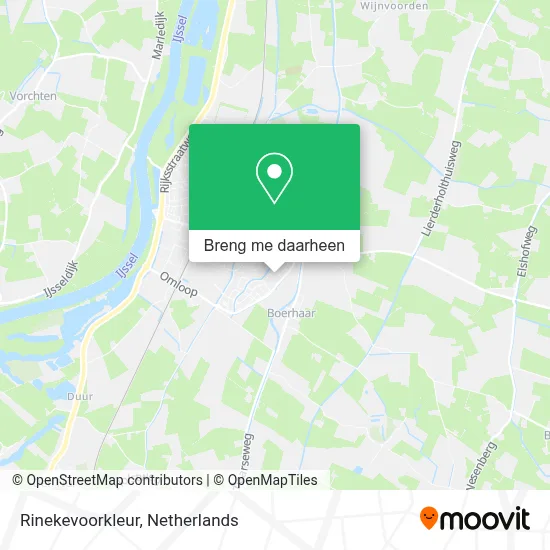 Rinekevoorkleur kaart
