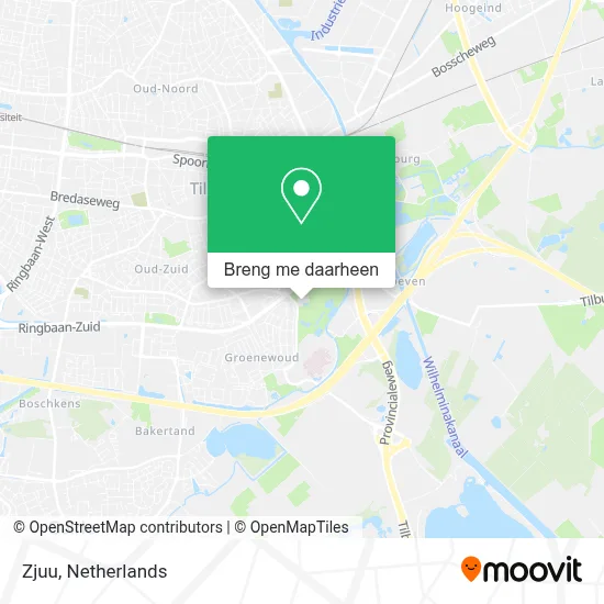 Zjuu kaart