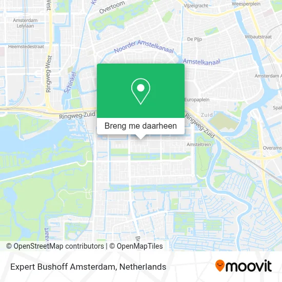 Expert Bushoff Amsterdam kaart