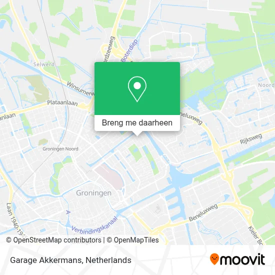 Garage Akkermans kaart