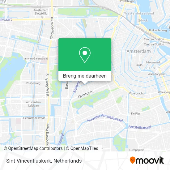 Sint-Vincentiuskerk kaart