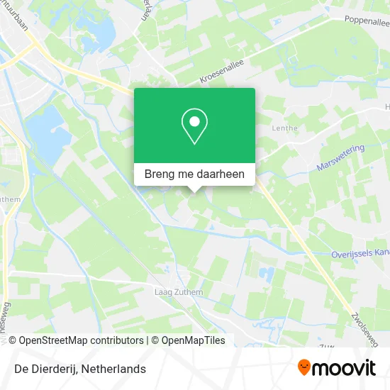 De Dierderij kaart
