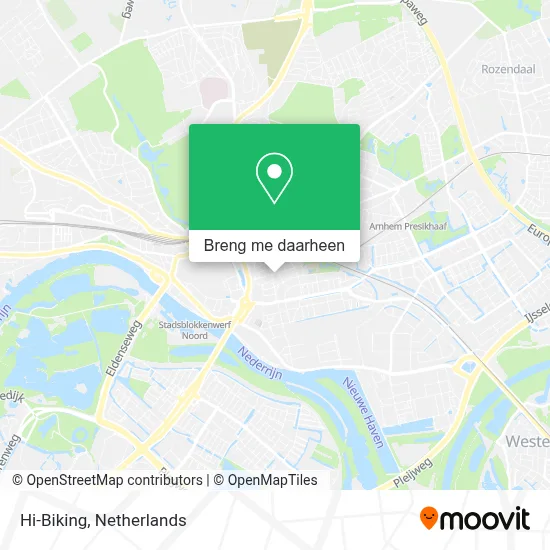 Hi-Biking kaart