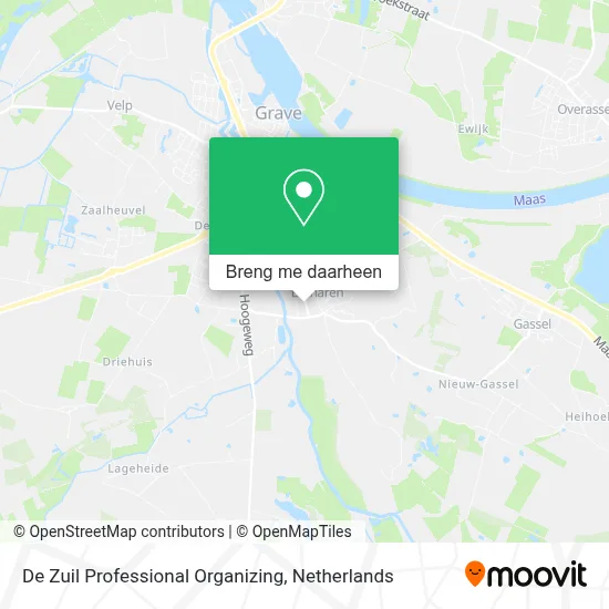 De Zuil Professional Organizing kaart