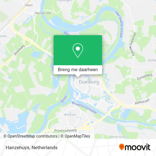 Hanzehuys kaart