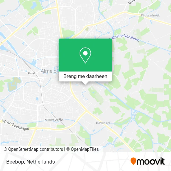 Beebop kaart