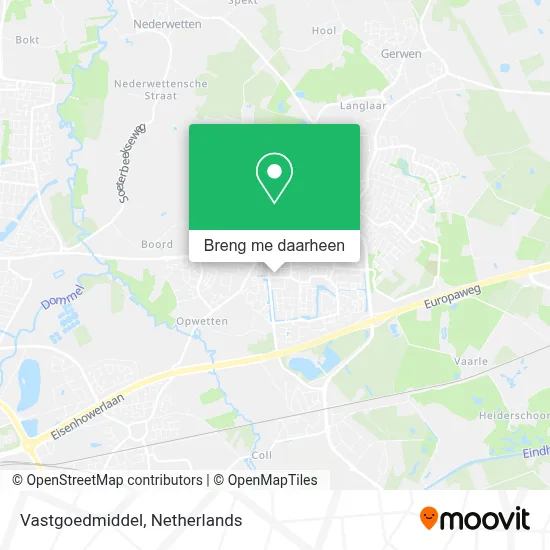 Vastgoedmiddel kaart