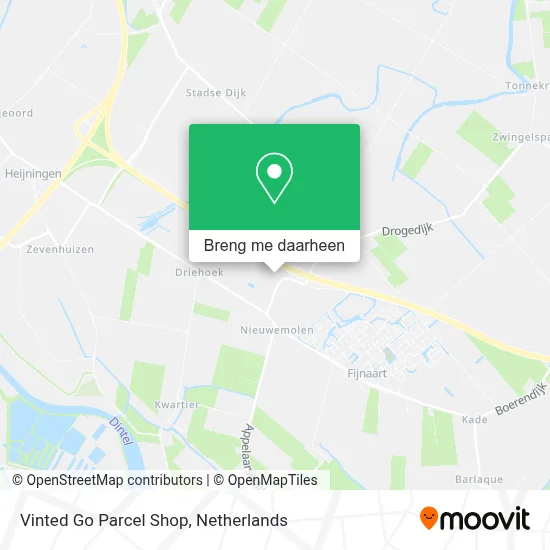 Vinted Go Parcel Shop kaart